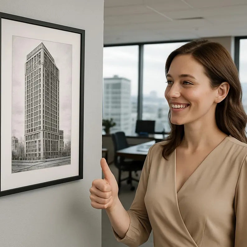 Custom Business Sketch, Drawing From Photo, Business Front, Commercial Building illustration, Restaurant, Bar, Boutiques, For Business Owner