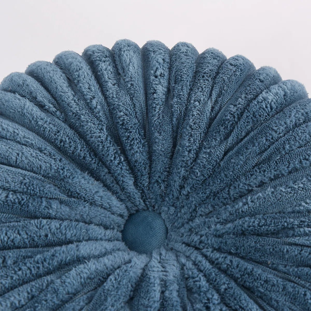 Decorative Round Throw Pillows For Bed Couch - 2 Pieces Handcraft Ruched Pumpkin Pillow, Soft And Durable Velvet Floor Pillow For Home Decor, Bed Living Room And Sofa (Set of 2)